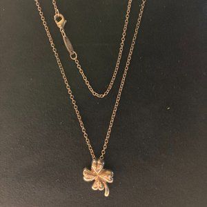 Tiffany & Co 925 silver 4 leaf 3-D Clover